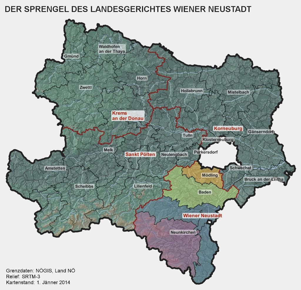 Sprengel des Landesgerichtes Wiener Neustadt