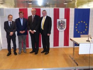 von links nach rechts: Christoph Purtscher, Ernst Schöpf, Klaus Schröder, Johannes Tratter